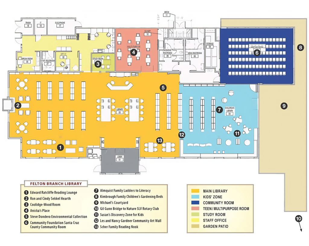 Felton Library Floorplan