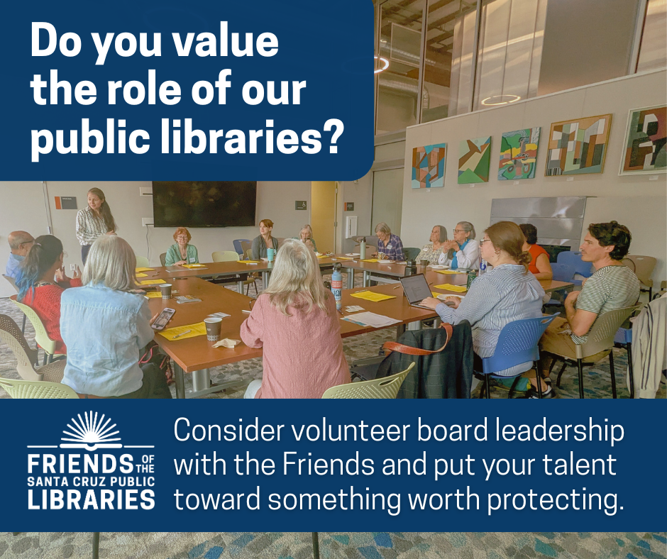 Friends of Santa Cruz Public Libraries volunteer opportunity