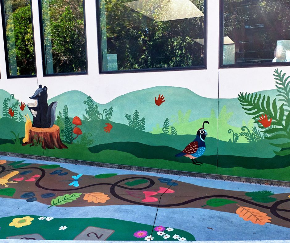 Aptos library mural