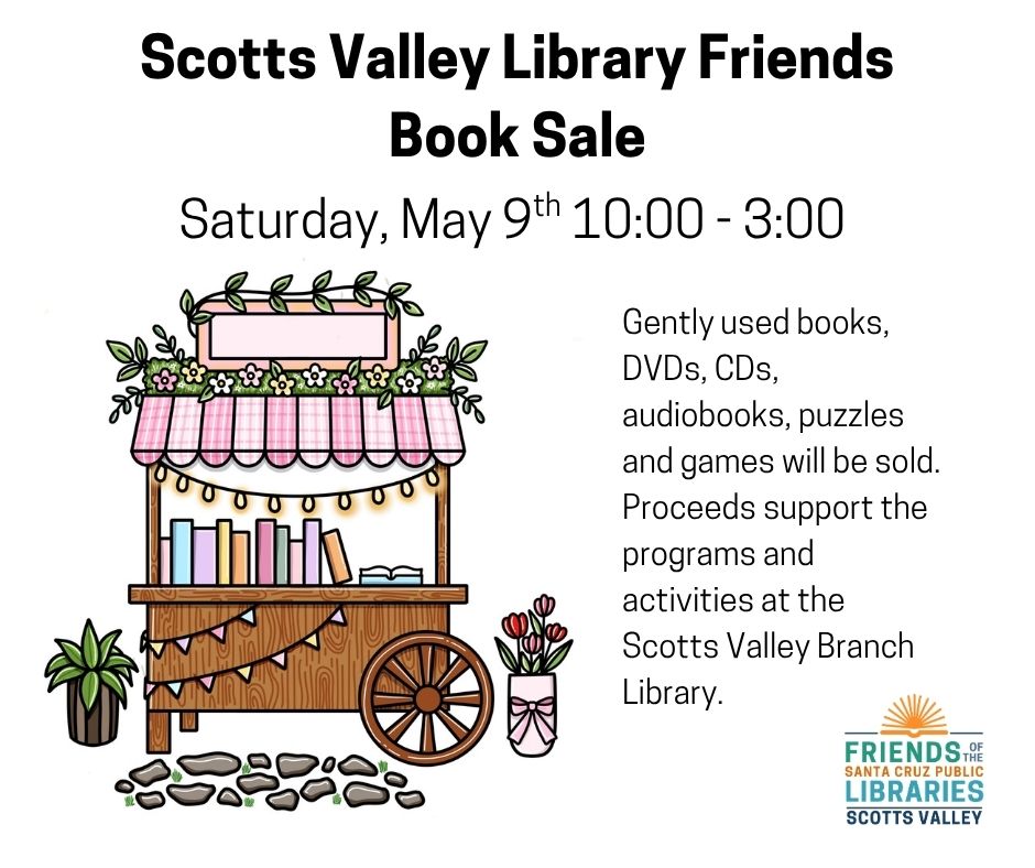Scotts Valley Library Book Sale May 9, 2026